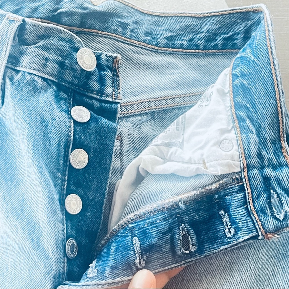 LEVI’S DENIM 501 S Size 27 L 28” - Picture 3 of 9